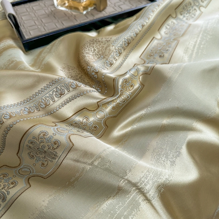 91家纺网 家纺一手货源 找家纺 至爱今生 新款锦缎色织多件套 雅舍夏被