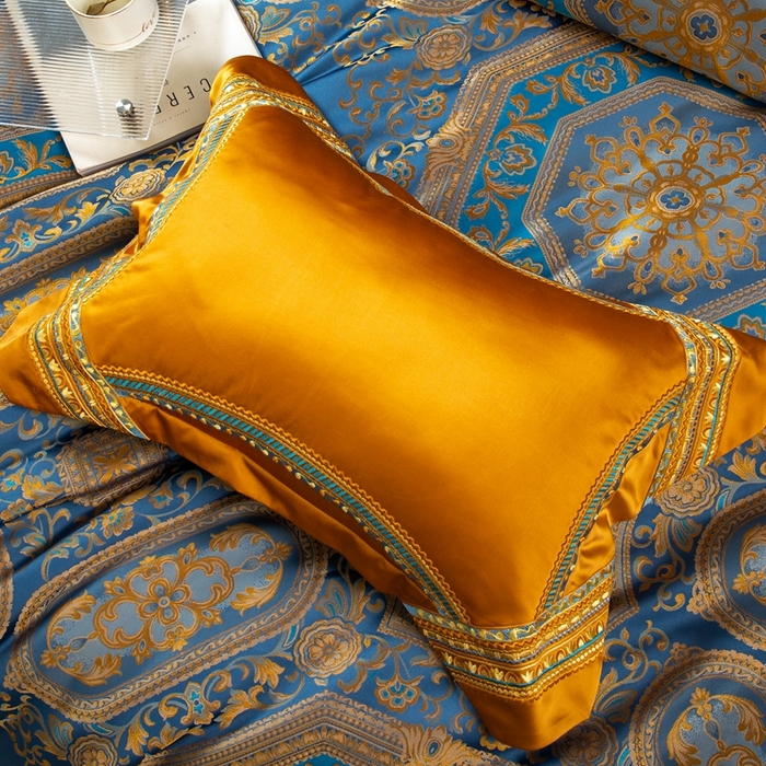 91家纺网 家纺一手货源 找家纺 至爱今生 新款锦缎色织多件套 畅想曲