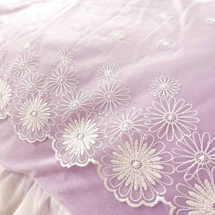 91家纺网 家纺一手货源 找家纺 唐人居 2025新款安妮系列水晶绒四件套 安妮-浅紫