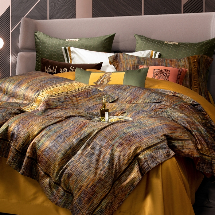 91家纺网 家纺一手货源 找家纺 至爱今生 新款锦缎色织多件套 范特西