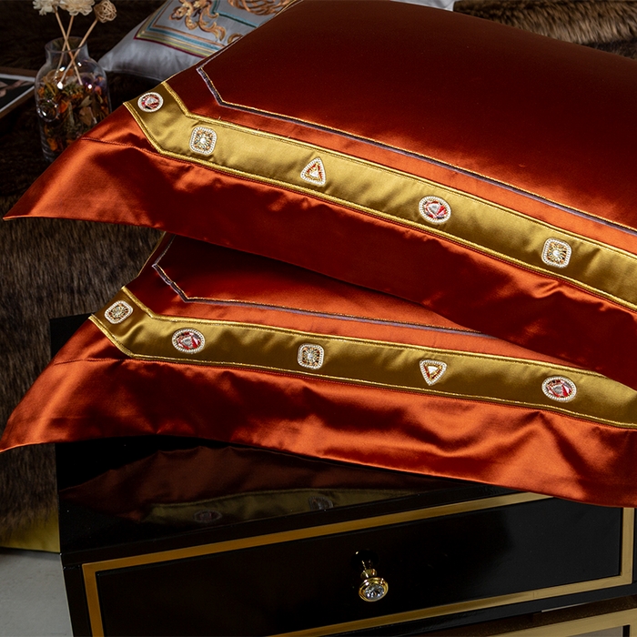 91家纺网 家纺一手货源 找家纺 至爱今生 新款锦缎色织多件套 卡洛斯