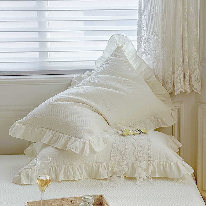 91家纺网 家纺一手货源 找家纺 紫碧螺家纺 2024新款暗提花水洗棉麻绗绣款双面多用欧式床盖 白色