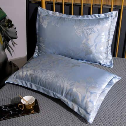 91家纺网 家纺一手货源 找家纺 （总）单人枕套枕头套贡缎提花学生宿舍枕芯套件情侣双人长枕套