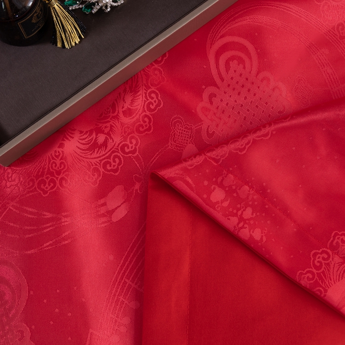 91家纺网 家纺一手货源 找家纺 梦舒羽 2025新款单人枕套一对装2只枕头套贡缎提花学生宿舍枕芯套件情侣双人长枕套 西楚贵人 大红