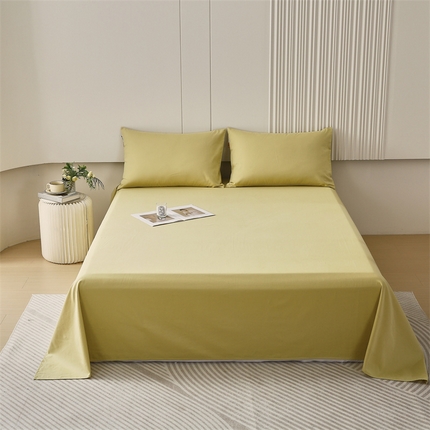 91家纺网 家纺一手货源 找家纺 凯磊 2025新款纯棉纯色磨毛单品系列·床单 浅木薯