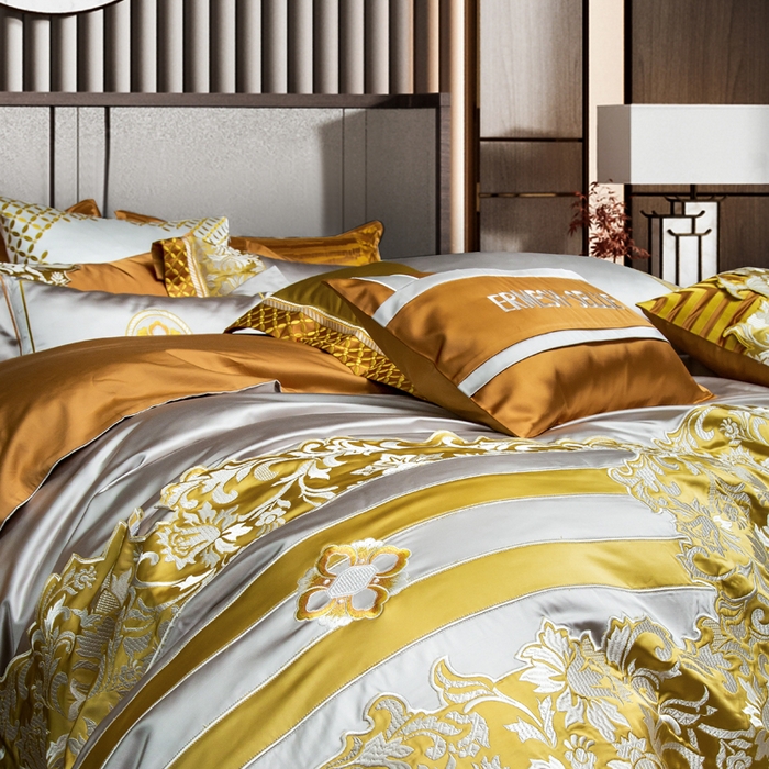 91家纺网 家纺一手货源 找家纺 至爱今生 新款锦缎色织多件套 杜丽鞍