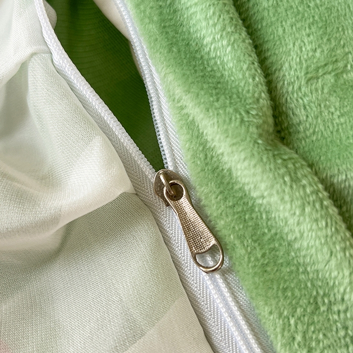 91家纺网 家纺一手货源 找家纺 唐人居 2025新款安妮系列水晶绒四件套 安妮-果绿