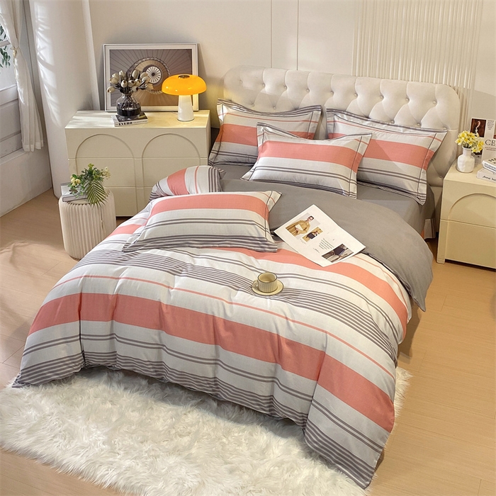 91家纺网 家纺一手货源 找家纺 凯磊家纺 新款磨毛AB版四件套 卡洛琳