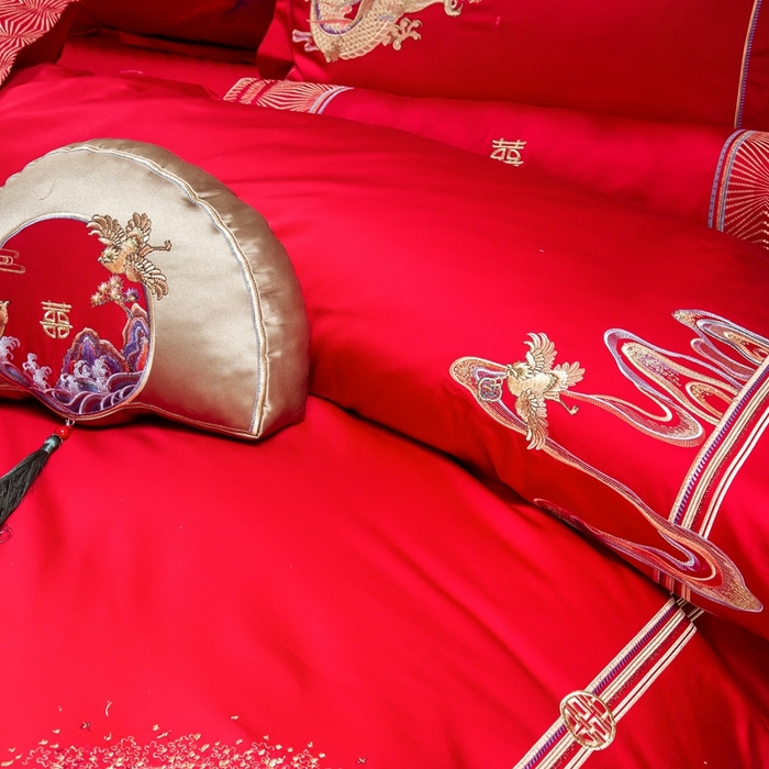 91家纺网 家纺一手货源 找家纺 至爱今生 新款全棉婚庆多件套 唯 一