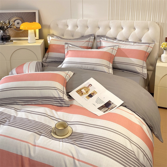 91家纺网 家纺一手货源 找家纺 凯磊家纺 新款磨毛AB版四件套 卡洛琳