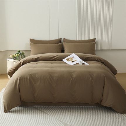 91家纺网 家纺一手货源 找家纺 （总）凯磊家纺 2025纯棉纯色磨毛-四件套