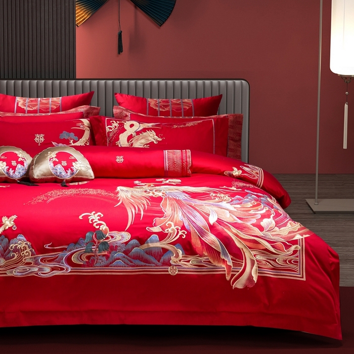 91家纺网 家纺一手货源 找家纺 至爱今生 新款全棉婚庆多件套 唯 一