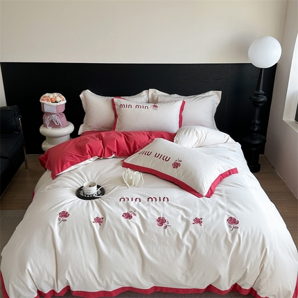 91家纺网 家纺一手货源 找家纺 （总）柚子YOUTH 2023新款全工艺磨毛绣花套件