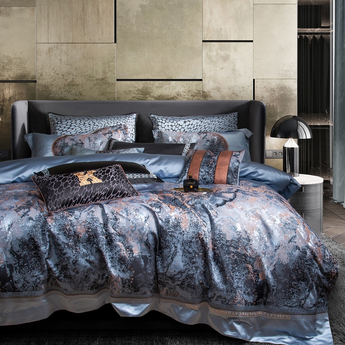 91家纺网 家纺一手货源 找家纺 至爱今生 新款锦缎色织多件套 劳埃德