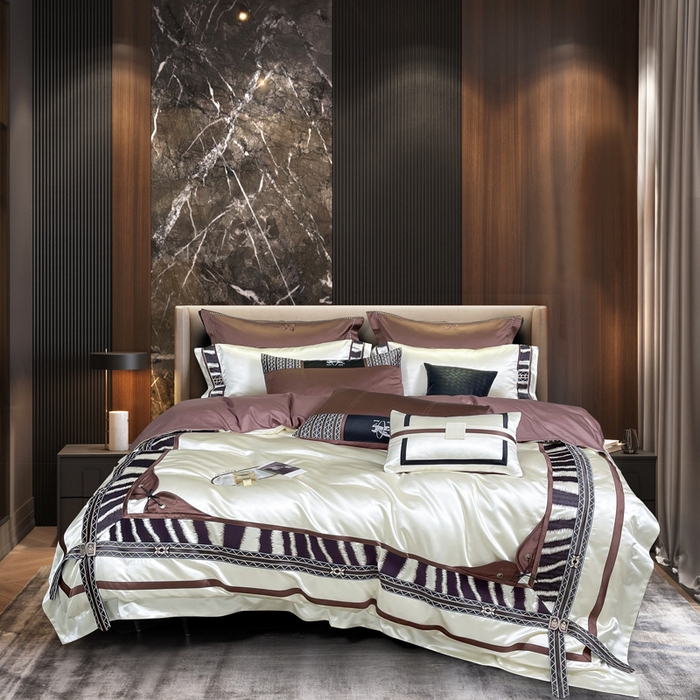 91家纺网 家纺一手货源 找家纺 至爱今生 新款锦缎色织多件套 凡尔塞