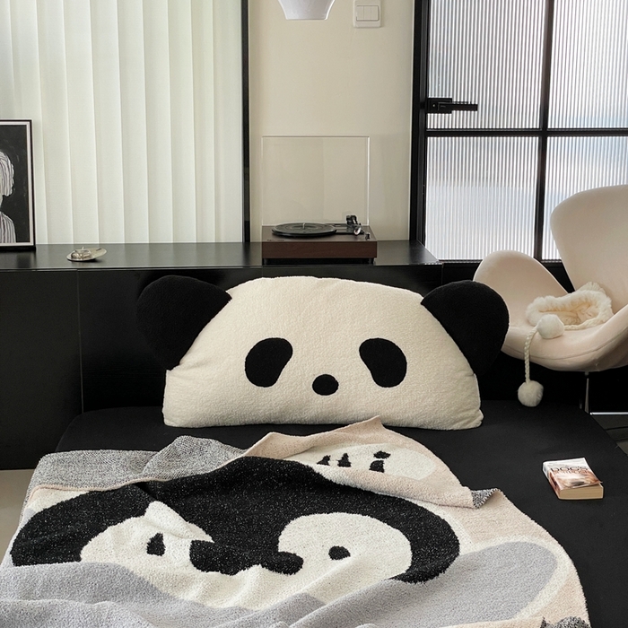 91家纺网 家纺一手货源 找家纺 圆岛家纺 2023新款半边绒针织毛毯 胖鹅