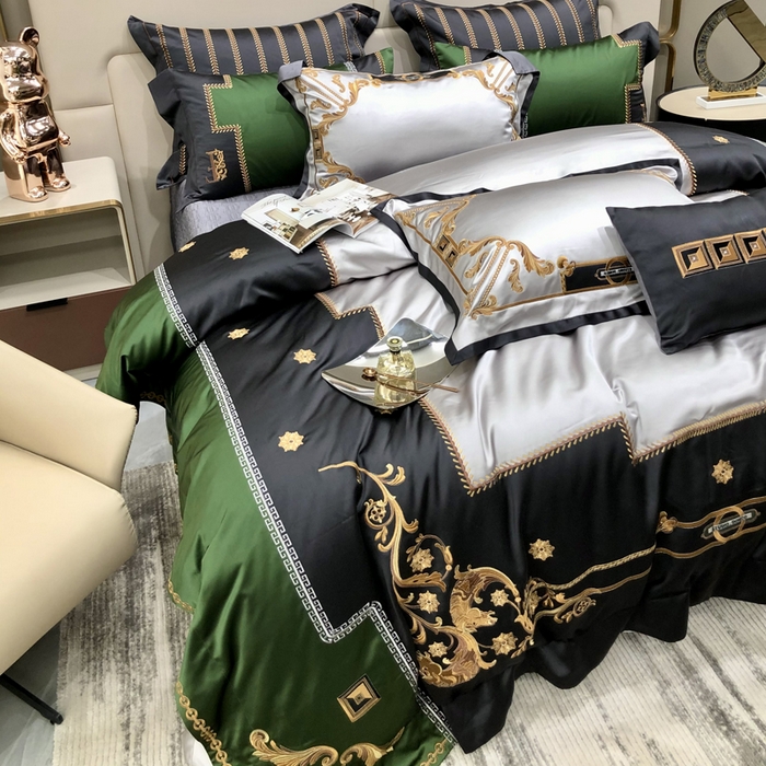 91家纺网 家纺一手货源 找家纺 至爱今生 新款锦缎色织多件套 卡拉公爵