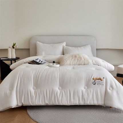 91家纺网 家纺一手货源 找家纺 （总）头等舱 2023新款全棉贡缎提花A类20大豆抗菌秋冬被（含子母被）拍摄2