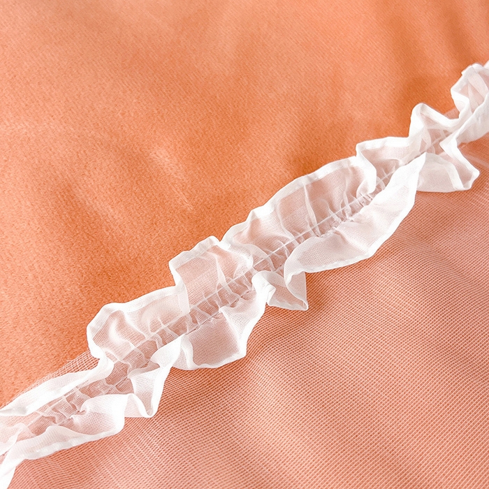 91家纺网 家纺一手货源 找家纺 唐人居 2025新款安妮系列水晶绒四件套 安妮-橙