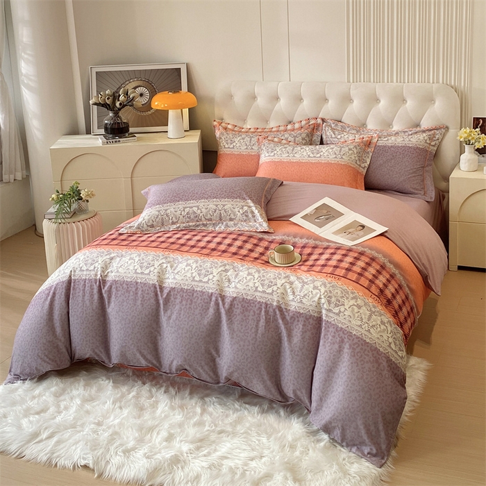 91家纺网 家纺一手货源 找家纺 凯磊家纺 新款磨毛AB版四件套 格莱美