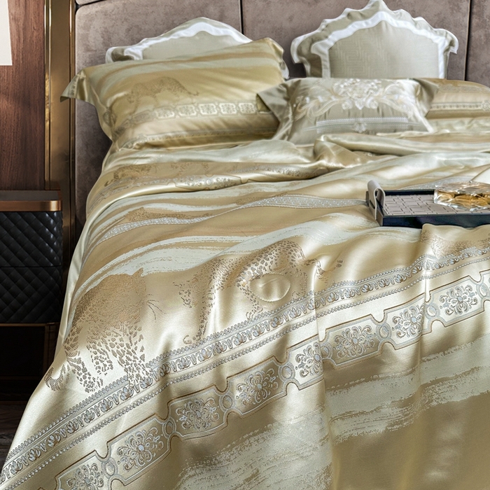 91家纺网 家纺一手货源 找家纺 至爱今生 新款锦缎色织多件套 雅舍夏被