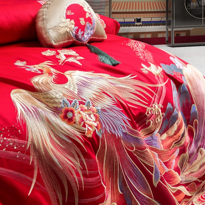 91家纺网 家纺一手货源 找家纺 至爱今生 新款全棉婚庆多件套 唯 一