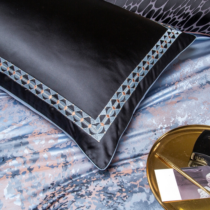 91家纺网 家纺一手货源 找家纺 至爱今生 新款锦缎色织多件套 劳埃德