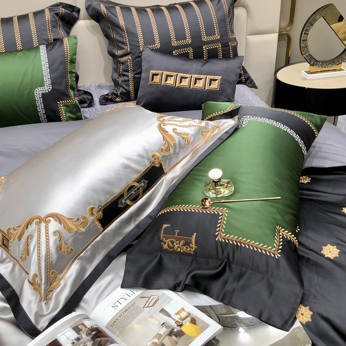 91家纺网 家纺一手货源 找家纺 至爱今生 新款锦缎色织多件套 卡拉公爵