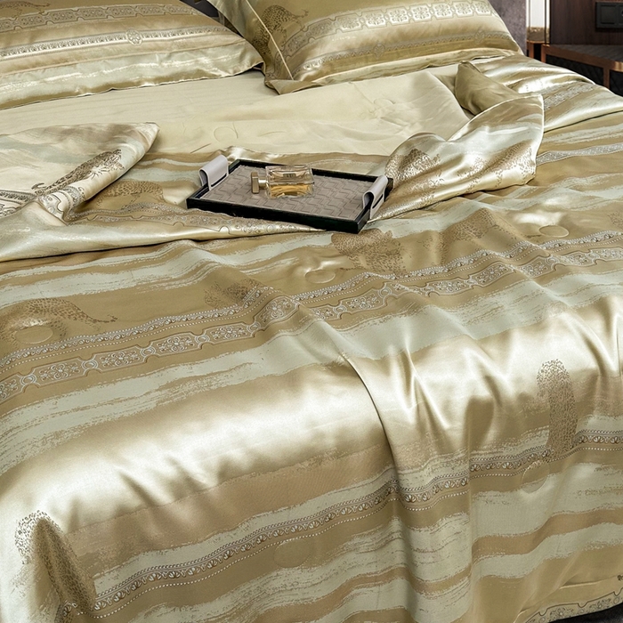 91家纺网 家纺一手货源 找家纺 至爱今生 新款锦缎色织多件套 雅舍夏被