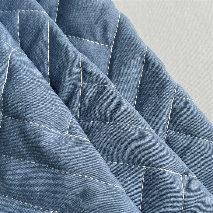 91家纺网 家纺一手货源 找家纺 共鸣沙发垫 2023新款水洗棉夹棉床笠 牛仔蓝