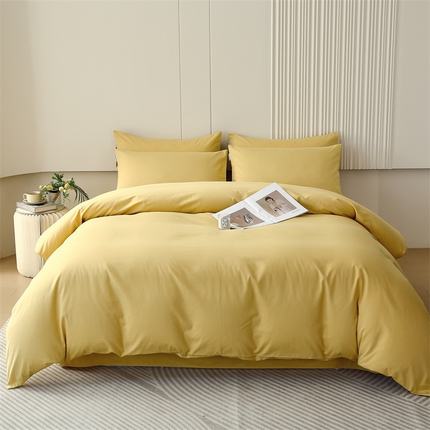 91家纺网 家纺一手货源 找家纺 （总）凯磊家纺 2025纯棉纯色磨毛-四件套