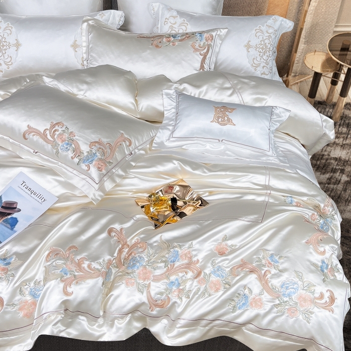 91家纺网 家纺一手货源 找家纺 至爱今生 新款锦缎色织多件套 慕朵