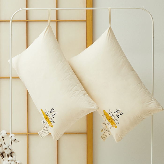 91家纺网 家纺一手货源 找家纺 （总）昕科 2025新款A类全棉大豆纤维黄豆枕芯-纯棉大豆枕头大豆纤维护颈枕头