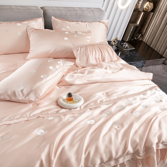 91家纺网 家纺一手货源 找家纺 至爱今生 新款锦缎色织多件套 清梦夏被