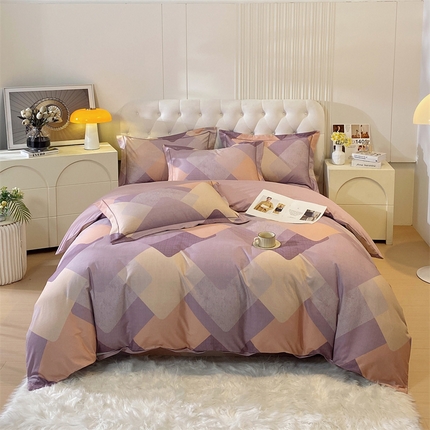 91家纺网 家纺一手货源 找家纺 （总）凯磊家纺 新款磨毛AB版四件套