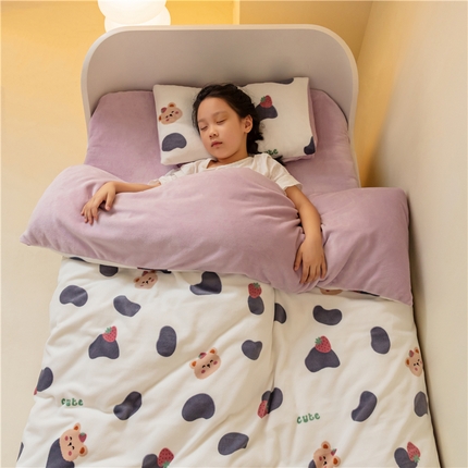 91家纺网 家纺一手货源 找家纺 （总）艾佳宝贝 2023新款牛奶绒多功能儿童盖毯式可脱卸被子