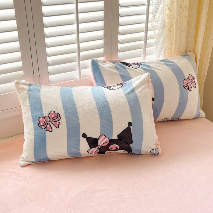 91家纺网 家纺一手货源 找家纺 星座 2025三丽鸥牛奶绒四件套 可爱库洛米