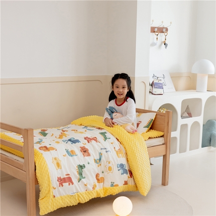 艾佳宝贝 2023新款全棉豆豆绒幼儿园多件套 欢乐牧场