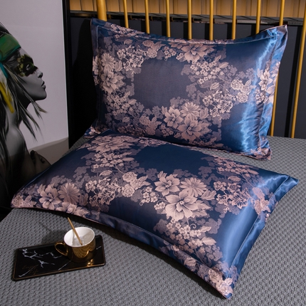 91家纺网 家纺一手货源 找家纺 （总）单人枕套枕头套贡缎提花学生宿舍枕芯套件情侣双人长枕套