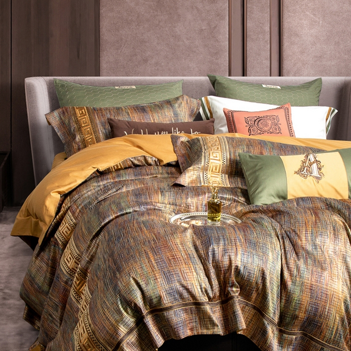 91家纺网 家纺一手货源 找家纺 至爱今生 新款锦缎色织多件套 范特西