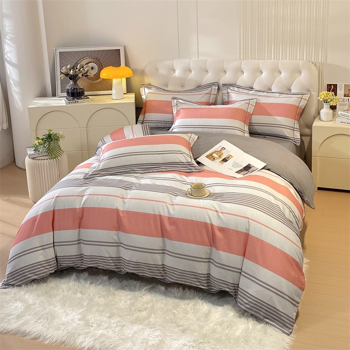 91家纺网 家纺一手货源 找家纺 凯磊家纺 新款磨毛AB版四件套 卡洛琳