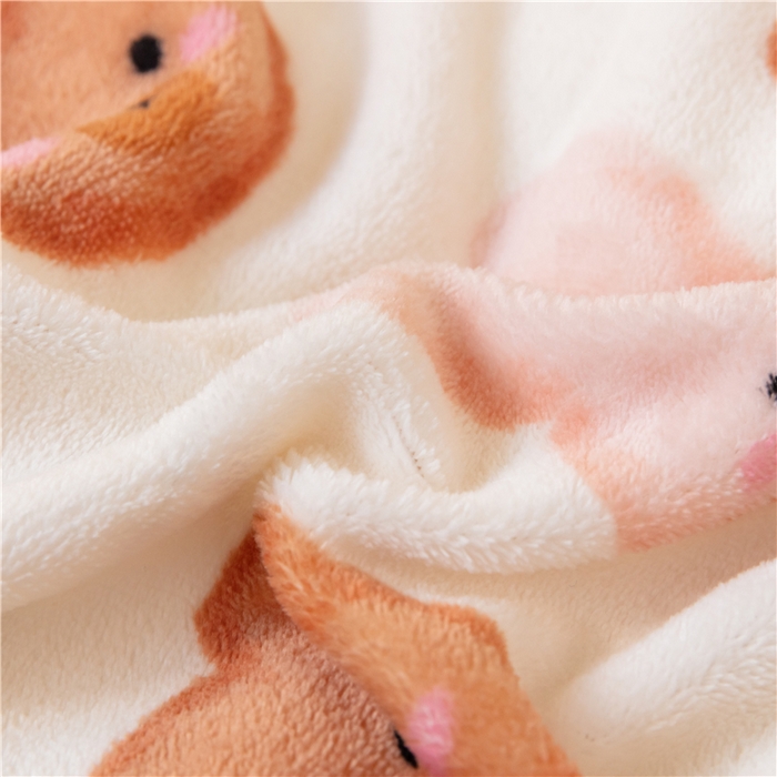 91家纺网 家纺一手货源 找家纺 艾佳宝贝 艾佳宝贝 2023保暖牛奶绒儿童幼儿园多件套 兔宝熊多多