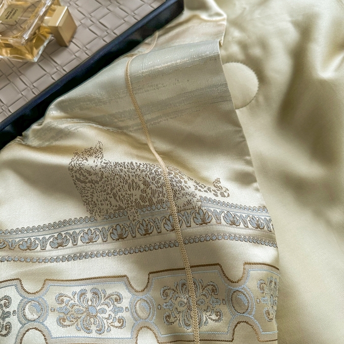 91家纺网 家纺一手货源 找家纺 至爱今生 新款锦缎色织多件套 雅舍夏被