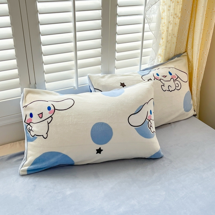 91家纺网 家纺一手货源 找家纺 星座 2025三丽鸥牛奶绒四件套 泡泡玉桂狗