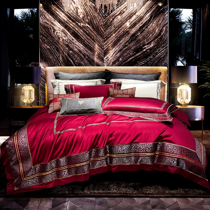 91家纺网 家纺一手货源 找家纺 至爱今生 新款锦缎色织多件套 迪奥小姐