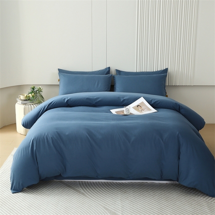 91家纺网 家纺一手货源 找家纺 （总）凯磊家纺 2025纯棉纯色磨毛-四件套