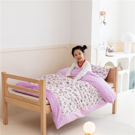 艾佳宝贝 2023新款全棉豆豆绒幼儿园多件套 动物森友会