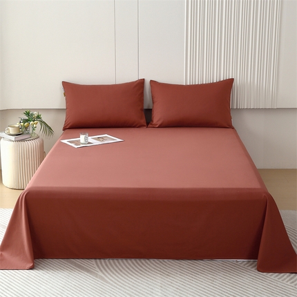 凯磊 2023新款纯棉纯色磨毛单品系列·床单 浆果红