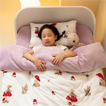 91家纺网 家纺一手货源 找家纺 （总）艾佳宝贝 2023新款牛奶绒多功能儿童盖毯式可脱卸被子