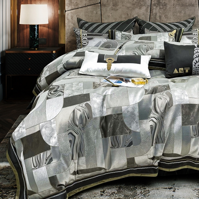 91家纺网 家纺一手货源 找家纺 至爱今生 新款锦缎色织多件套 时空之旅